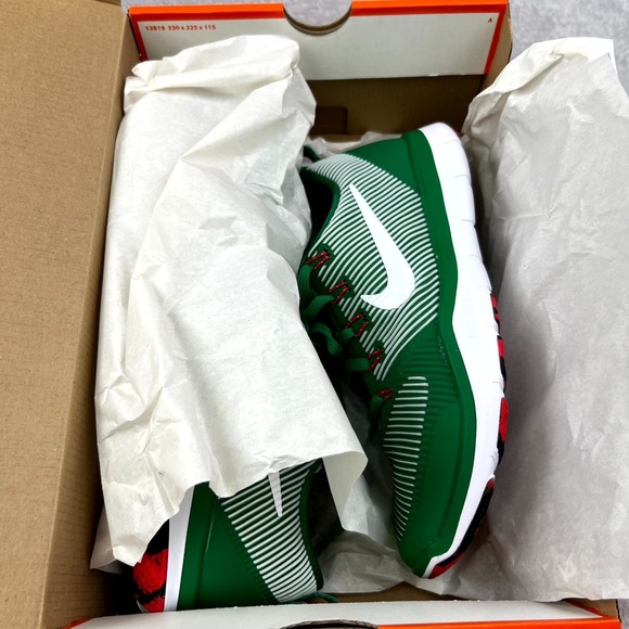 Nike Free Train Versatility Mens Size 7 Running Shoes Pine Green White Sneakers